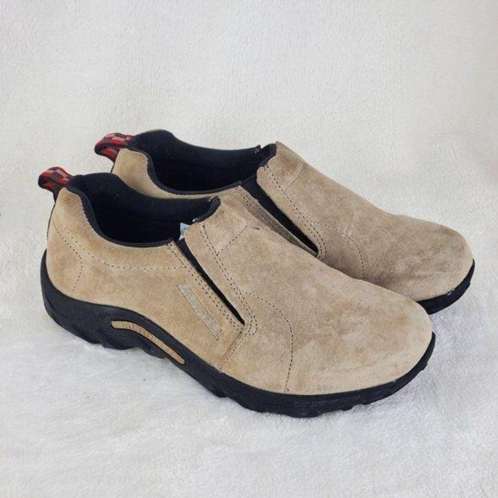 Merrell Jungle Moc Suede Leather Slip On Outdoor Unisex Kids Shoes Size 6M